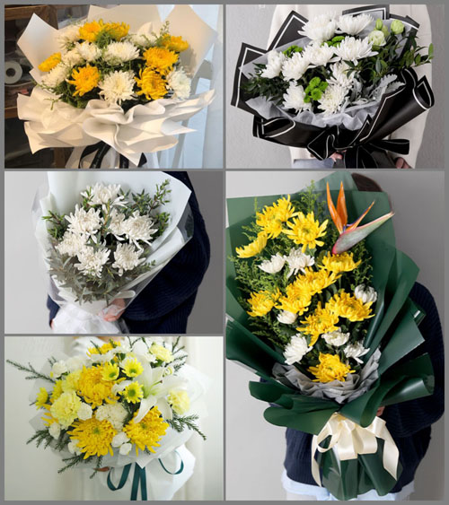 浙江省丽水莲都区高溪乡白事花束代送